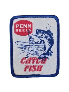 Vintage Penn Reels Catch Fish Patch FIshing Gear Reals Fisherman Grandpacore